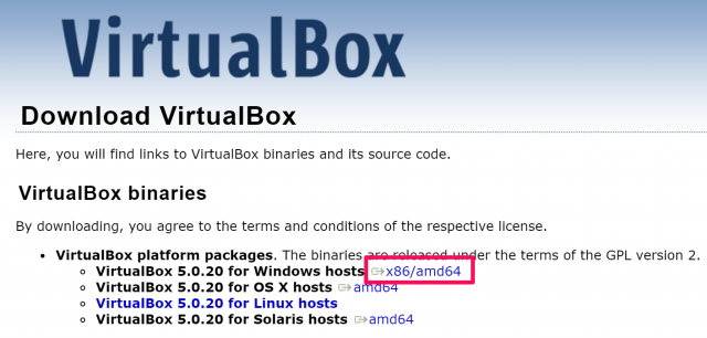 virtualBox